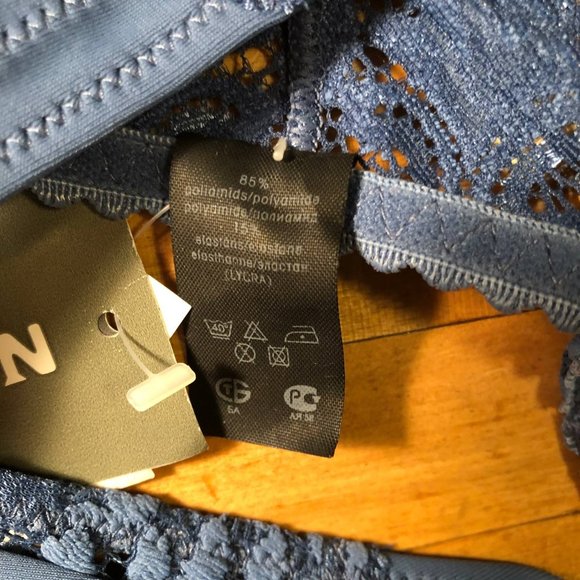 Lauma European Women's thongs Blue Strings Lycra Size Small - Picture 6 of 11